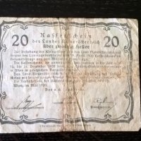 Банкнота - Австрия - 20 хелера | 1920г., снимка 2 - Нумизматика и бонистика - 25892165