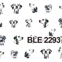 BLE-2293 Далматинец слайдер ваденки водни стикери за нокти маникюр, снимка 1 - Други - 22422010