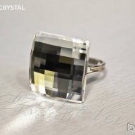 Обеци Сваровски ''chessboard'' Swarovski elements 10мм.12мм., снимка 10 - Обеци - 12955341