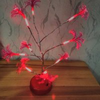 Нощна лампа цвете  Материал: PVC  Размер: 25 см, снимка 1 - Коледни подаръци - 23397687