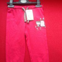 нов памучен панталон за момиче 6-9мес, снимка 2 - Панталони и долнища за бебе - 25841712