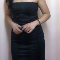 Класическа малка черна рокля изчистен дизайн с цепка отзад вечерна официална рокля бална черна рокля, снимка 12 - Рокли - 14255073