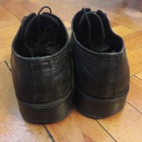 Мъжки кожени обувки черни с връзки № 42, снимка 3 - Ежедневни обувки - 20335333