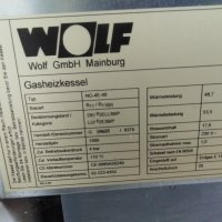 Газов котел Wolf, снимка 4 - Отоплителни печки - 24168968