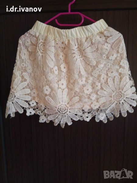 пола дантела цвят шампанско, снимка 1