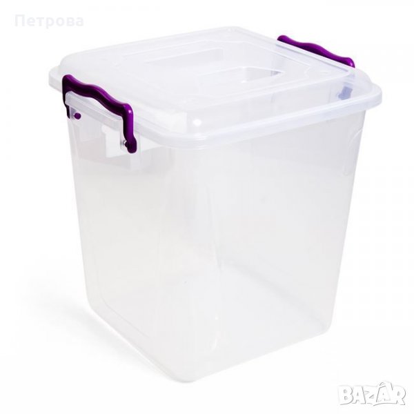 Пластмасова кутия за съхранение-26x24x27 см., снимка 1