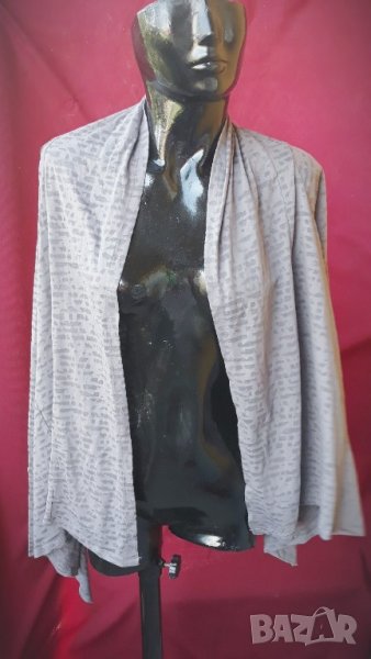 Полу прозрачна сива жилетка трико М, снимка 1