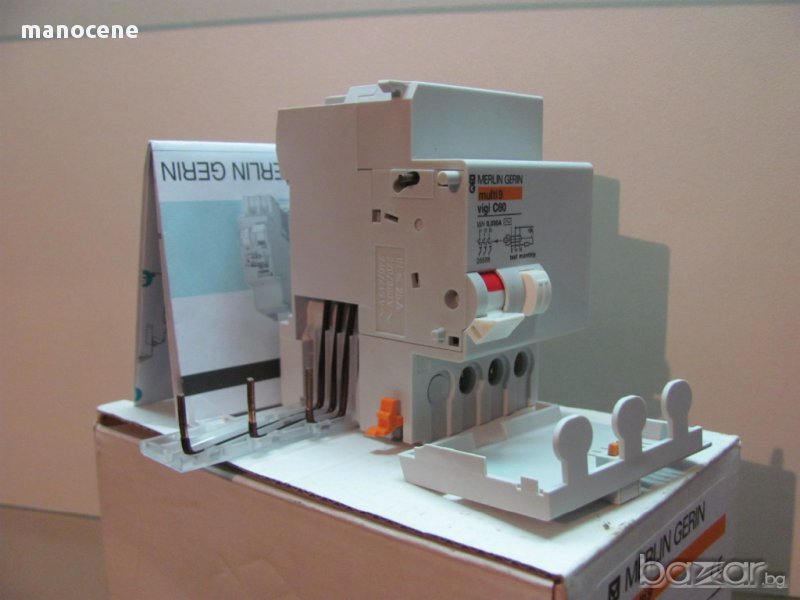 Дефектнотоковa защитa Merlin Gerin Vigi C60 3p 25a 30ma, снимка 1