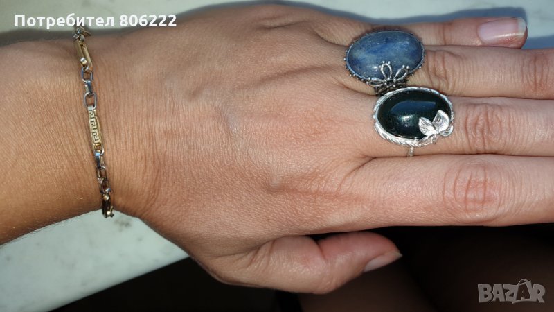 Сребърен пръстен ахат 2 модела, снимка 1