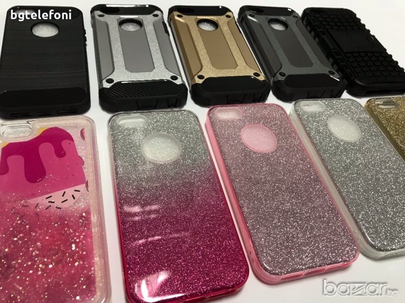 iPhone 5 , iPhone 5S , iPhone SE удароустойчиви и блестящи гърбове, снимка 1