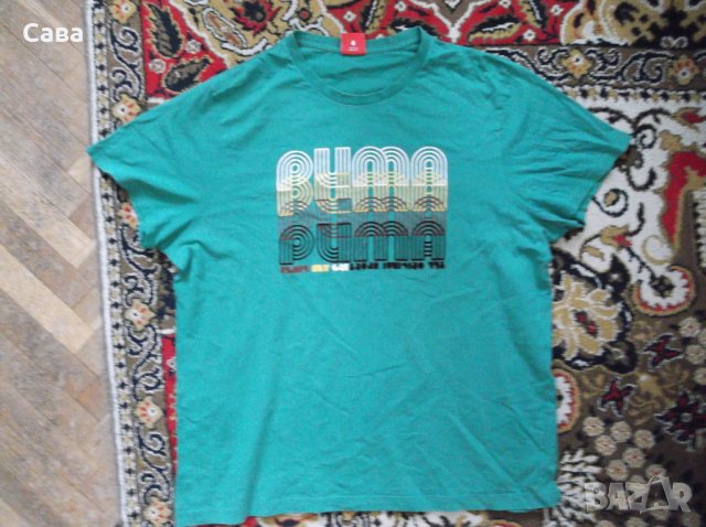 Тениски PUMA   мъжки,Л-ХЛ-2ХЛ  /зелена,синя,сива/, снимка 3 - Тениски - 25886976