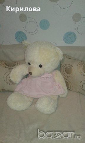 плюшена играчка-Мечо с розова рокля -голям, снимка 3 - Плюшени играчки - 21473345