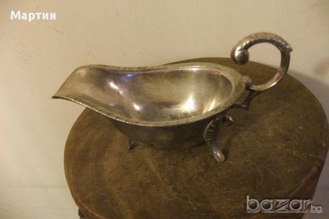 Стар масивен посребрен - Съд  (00807), снимка 6 - Сервизи - 12631232