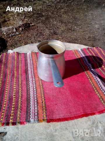 Старо алуминиево джезве, снимка 4 - Други ценни предмети - 24396094