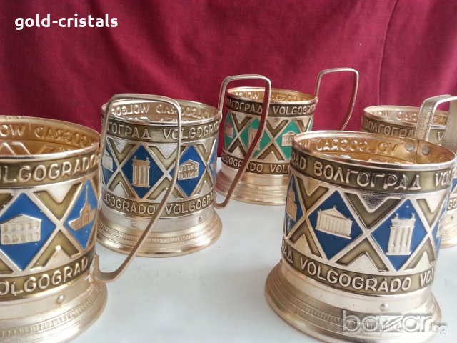 руски стакани подстакани волгоград , снимка 5 - Антикварни и старинни предмети - 20740881
