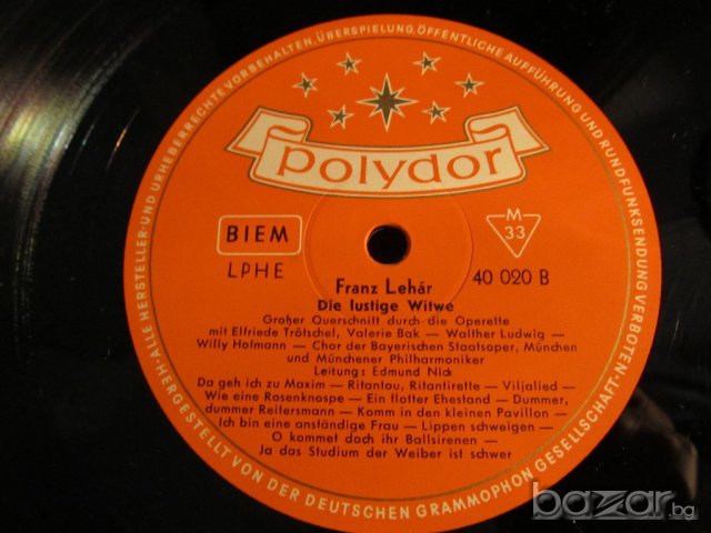 грамофонна плоча класика  - Franz Lehar - Das Land Des Lacheins - изд. 70те класическа музика , снимка 4 - Грамофонни плочи - 20310317