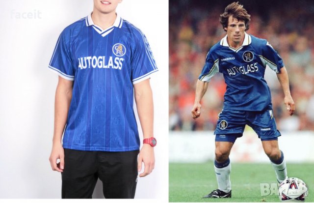 Chelsea - Ретро стил - Фланелка / Челси / Тениска / Мъжка / Футболна, снимка 12 - Спортни дрехи, екипи - 25868157