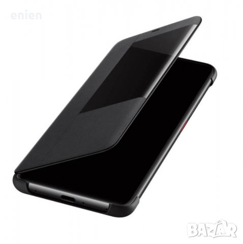 Оригинален кожен калъф Smart View Cover за Huawei Mate 20 Черен, снимка 3 - Калъфи, кейсове - 24150953