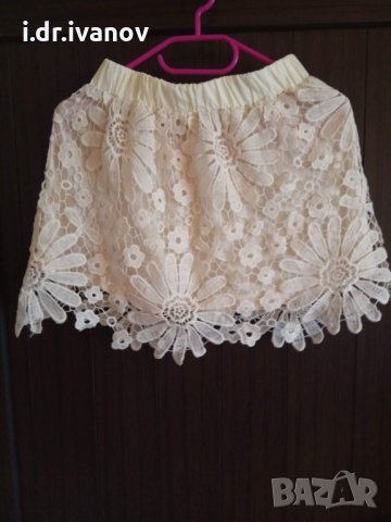 пола дантела цвят шампанско, снимка 1