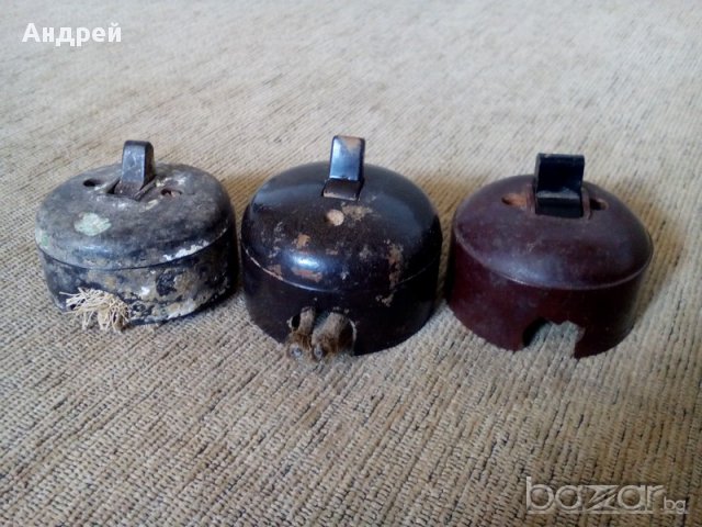 Старинен електрически ключ, снимка 3 - Антикварни и старинни предмети - 18060679