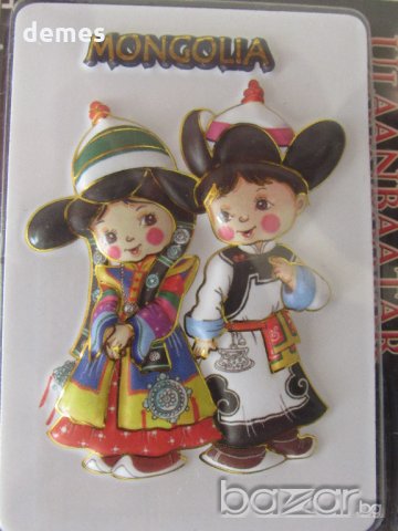 Автентичен 3D магнит от Монголия-серия-10, снимка 2 - Други ценни предмети - 19574286