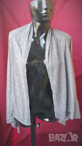 Полу прозрачна сива жилетка трико М, снимка 1