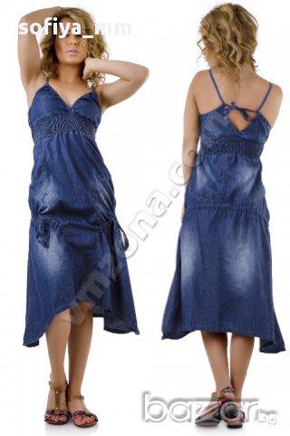 Дамски Дънкови рокли, снимка 2 - Рокли - 11407057