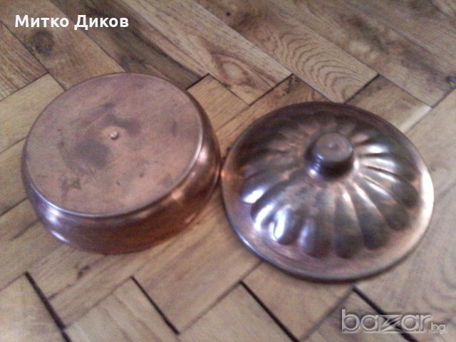 Метална купичка с капак, снимка 3 - Декорация за дома - 19485391