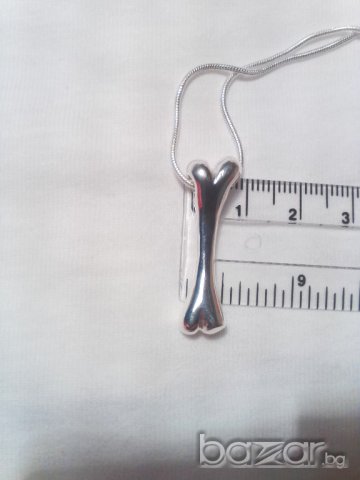 Посребрен гердан кокъл НОВ НАЛИЧЕН, снимка 3 - Колиета, медальони, синджири - 7130107