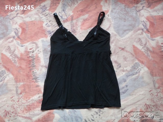 Черен потник с паети марка НМ, снимка 5 - Потници - 11044819