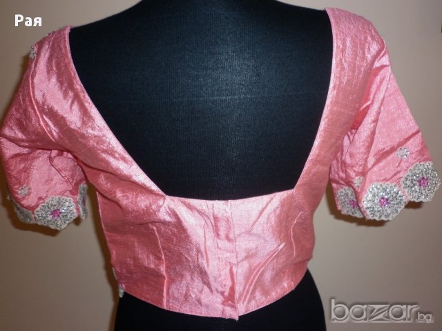 Индийско  Сари + блуза , снимка 17 - Рокли - 16273634