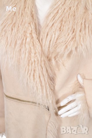 Elisabetta Franchi НОВО дамско палто ХЛ имитация на кожа, с цип, снимка 4 - Якета - 25061108