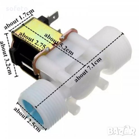 Магнет вентил 3/4 12волта електромагнитен клапан нормално затворен магнетвентил, снимка 2 - Други - 25305976