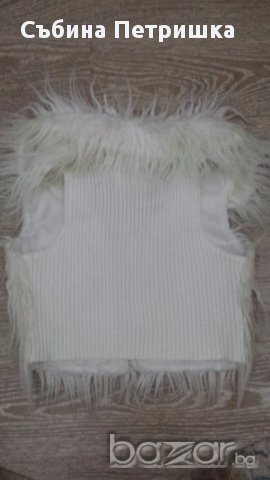 Късо пухкаво елече, снимка 2 - Жилетки - 13644285