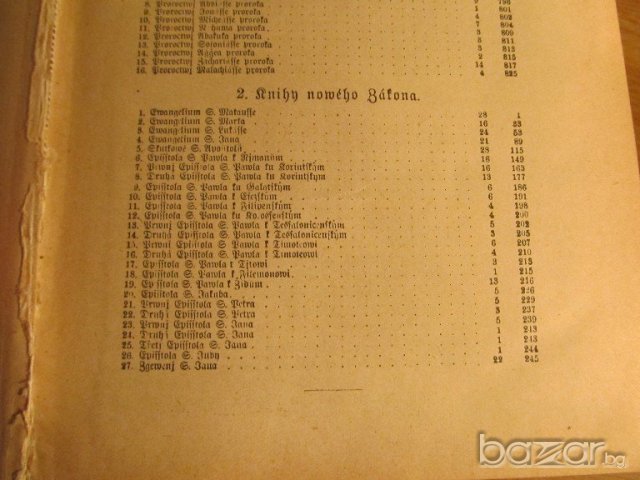 †Стара библия, чешка - Стария и новия завет  от 1920 г. - 1085 стр - притежавайте тази , снимка 5 - Антикварни и старинни предмети - 20547165