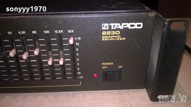 ev tapco 2230 equalizer-made in usa-внос швеицария, снимка 4 - Ресийвъри, усилватели, смесителни пултове - 21816837