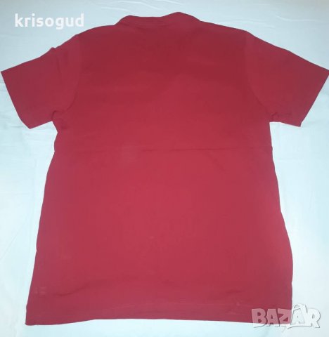 Качествена мъжка червена тениска (ASTIC), размер М, снимка 2 - Тениски - 22764641