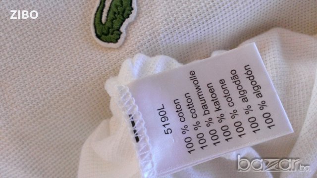  Lacoste оригинална фланелка - XL, снимка 9 - Тениски - 20116156