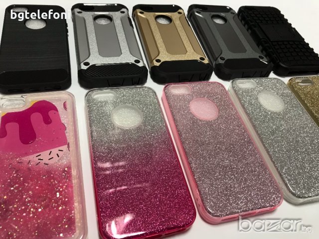 iPhone 5 , iPhone 5S , iPhone SE удароустойчиви и блестящи гърбове