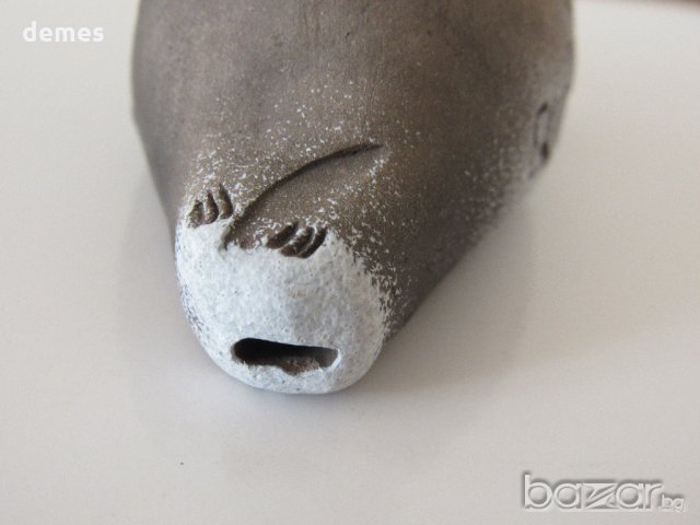 Керамична свирка-нерпа от езерото Байкал, снимка 4 - Други ценни предмети - 21107820