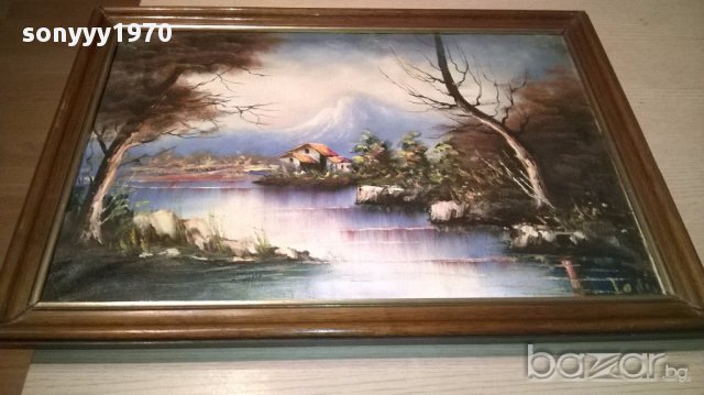 ПОРЪЧАНА-Картина с рамка-маслени бои-61/44см-внос швеицария