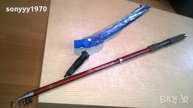 Телескоп, изработен от стъклопласт с керамични водачи. Дължина - 2.7м., снимка 2 - Въдици - 25376081