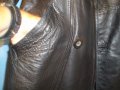 Винтидж мъжко манто / кардиган в кафяво / естествена кожа , снимка 8