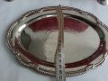 Посребрени чашки за ракия с поднос, снимка 9
