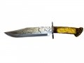Огромен гравиран ловен нож 23 х 38см (елен), снимка 2
