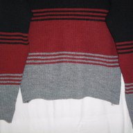 Трицветен хипереластичен пуловер "Zebra"fashion / голям размер , снимка 4 - Блузи с дълъг ръкав и пуловери - 16668537
