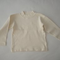 Кремава блузка-полуполо, 110 см. , снимка 1 - Детски Блузи и туники - 16399901