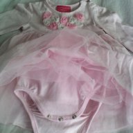 Боди рокля с тюл и памук, снимка 3 - Бебешки рокли - 12458192