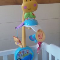 Fisher Price музикална въртележка Жираф, снимка 4 - Детски люлки - 22891208