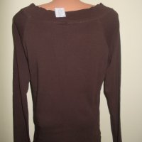 Кафява блуза без вата, снимка 3 - Блузи с дълъг ръкав и пуловери - 17391594